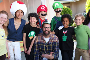 Benjamin Steinberg on location for a National Nintendo Commercial #1
