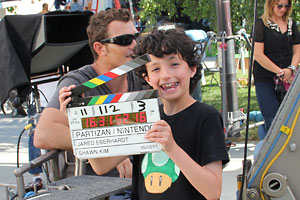Benjamin Steinberg on location for a National Nintendo Commercial #2