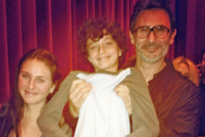 Benjamin Steinberg with director Michel Hazanavicius